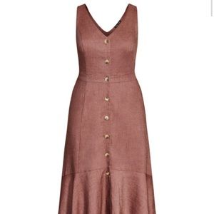 City chic sweetie button maxi dress